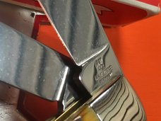 J A Henckels Hand Forged 2 Blade Trapper (HK-5-S) Super Matching Stag Handles -NOS +Orig Box J A Henckels Hand Forged 2 Blade Trapper (HK-5-S) Super Matching Stag Handles -NOS +Orig Box