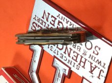 J A Henckels Hand Forged 2 Blade Trapper (HK-5-S) Super Matching Stag Handles -NOS +Orig Box J A Henckels Hand Forged 2 Blade Trapper (HK-5-S) Super Matching Stag Handles -NOS +Orig Box