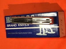 Hand Made Bulldog Brand 2 Blade Gunstock Knife w/ Flashy Mother of Pearl Handles +Blade Frost & Etch Hand Made Bulldog Brand 2 Blade Gunstock Knife w/ Flashy Mother of Pearl Handles +Blade Frost & Etch
