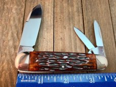 Cattaraugus (A.G.Russell)  Sleeveboard Whittler in Gorgeous Brown Jigged Bone Seki Made