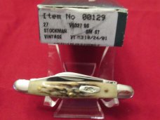 Case XX 2001 Vintage Stag Small Stockman Pattern # V5327 SS Case XX 2001 Vintage Stag Small Stockman Pattern # V5327 SS