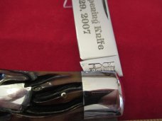 Schatt & Morgan Worm Grooved  Large Folding Lock Back Hunter 