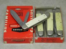 Camillus New York USA White #23 Jumbo Cigar Jack Knife - Full 1/2 Dozen Box (6 Knives)