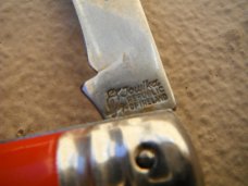 Vintage Jowika, Republic of Ireland folding pocket knife. Hawk-bill folding pocket knife (RED) Vintage Jowika, Republic of Ireland folding pocket knife. Hawk-bill folding pocket knife (RED)