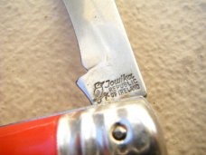 Vintage Jowika, Republic of Ireland folding pocket knife. Hawk-bill folding pocket knife (RED) Vintage Jowika, Republic of Ireland folding pocket knife. Hawk-bill folding pocket knife (RED)