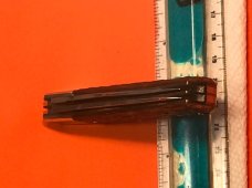 Fight'n Rooster 2 Blade Lg 4 & 1/8" Prototype Trapper Knife w/ Great Red Bone Handles Fight'n Rooster 2 Blade Lg 4 & 1/8" Prototype Trapper Knife w/ Great Red Bone Handles
