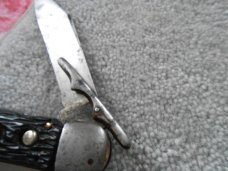 Vintage Auto Schrade Cutlery Walden NY Swing Guard Knife