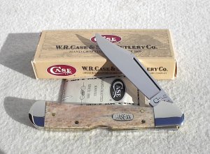 CASE XX USA 1998 LARGE COPPERLOCK #61549L APPALOOSA BONE KNIFE