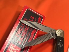 Aerial Cut. Mfg. Co. Marinette WIS. Rough Black Equal End Pen Knife c.1912-1950