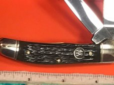 Aerial Cut. Mfg. Co. Marinette WIS. Rough Black Equal End Pen Knife c.1912-1950