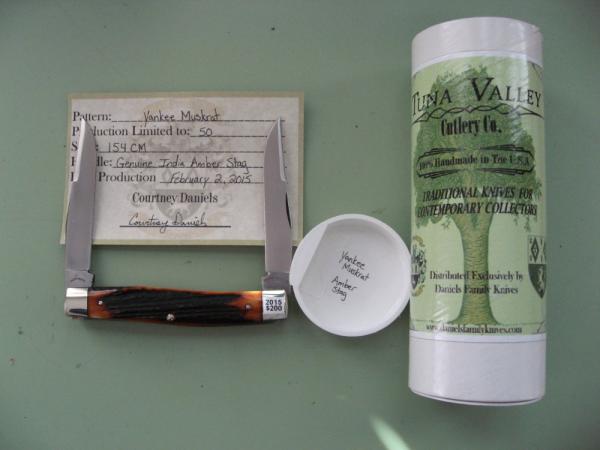 TUNA VALLEY AMBER STAG YANKEE MUSKRAT 