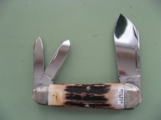 TUNA VALLEY INDIA BURNT STAG ENGRAVED BOLSTERS SLEEVEBOARD SUNFISH WHITTLER