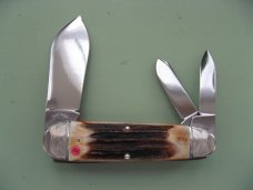TUNA VALLEY INDIA BURNT STAG ENGRAVED BOLSTERS SLEEVEBOARD SUNFISH WHITTLER
