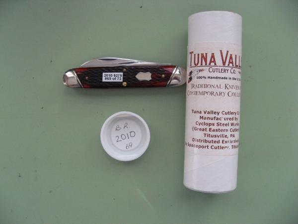 TUNA VALLEY 2010 BLOOD RED PEACH SEED JIG BONE TRAPPER