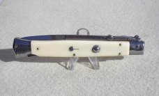 NEW 11" FRANK B. ITALIAN STILETTO IMT IVORY SWING GUARD  BAYONET BLADE