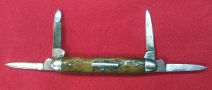 Hibbard, Spencer, Bartlett & Co. 4 Blade Equal End Penknife 