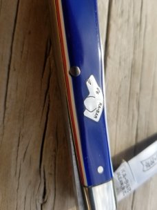 KABAR 1976 BICENTENNIAL RED WHITE AND BLUE 2 BLADE KABAR 1976 BICENTENNIAL RED WHITE AND BLUE 2 BLADE