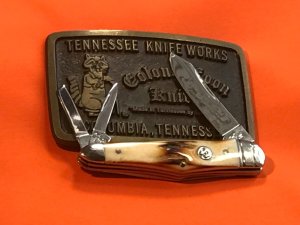 Colonel Coon (by Queen) Hump Back / Balloon Whittler w/ Great Stag Handles & -One of 200