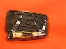 Colonel Coon (by Queen) Hump Back / Balloon Whittler w/ Great Stag Handles & -One of 200 Colonel Coon (by Queen) Hump Back / Balloon Whittler w/ Great Stag Handles & -One of 200