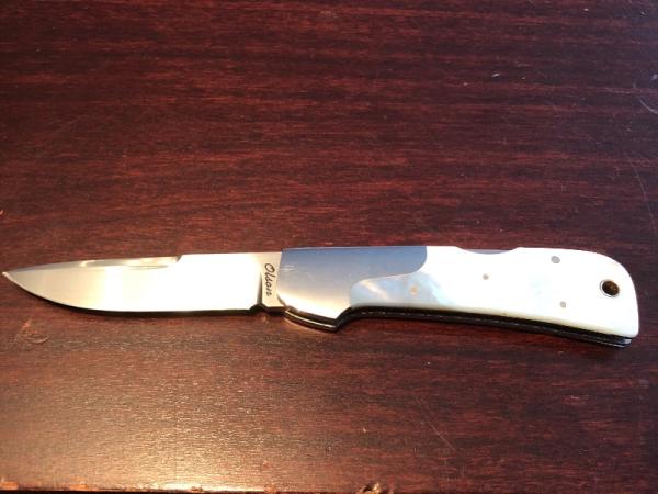 Rod Olson Gentleman’s folder pearl handle Rod Olson Gentleman’s folder pearl handle