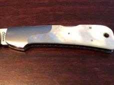 Rod Olson Gentleman’s folder pearl handle Rod Olson Gentleman’s folder pearl handle