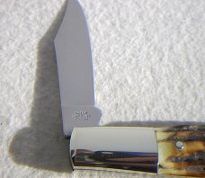 ZWILLING J. A. HENCKLES SOLINGEN GERMANY HK-14-S GENUINE STAG 1-BLADE BARLOW