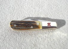 ZWILLING J. A. HENCKLES SOLINGEN GERMANY HK-14-S GENUINE STAG 1-BLADE BARLOW