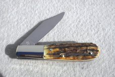 ZWILLING J. A. HENCKLES SOLINGEN GERMANY HK-14-S GENUINE STAG 1-BLADE BARLOW