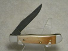 Parker USA ABCA "Yours for Life" One of 600 Bone Damascus Mini Trapper Knife Parker USA ABCA "Yours for Life" One of 600 Bone Damascus Mini Trapper Knife