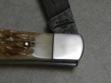 Parker USA ABCA "Yours for Life" One of 600 Bone Damascus Mini Trapper Knife Parker USA ABCA "Yours for Life" One of 600 Bone Damascus Mini Trapper Knife