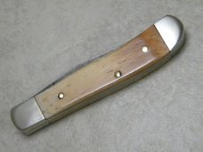 Parker USA ABCA "Yours for Life" One of 600 Bone Damascus Mini Trapper Knife Parker USA ABCA "Yours for Life" One of 600 Bone Damascus Mini Trapper Knife
