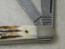 Parker Edwards Alabama USA Damascus Stag Stockman Knife Parker Edwards Alabama USA Damascus Stag Stockman Knife