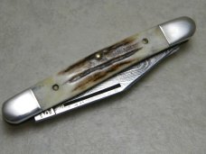Parker Edwards Alabama USA Damascus Stag Stockman Knife Parker Edwards Alabama USA Damascus Stag Stockman Knife