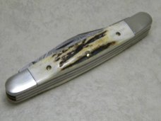 Parker Edwards Alabama USA Damascus Stag Stockman Knife Parker Edwards Alabama USA Damascus Stag Stockman Knife