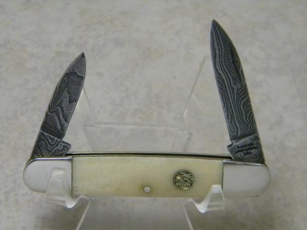 Parker USA Damascus Smooth Bone Pen Knife Parker USA Damascus Smooth Bone Pen Knife