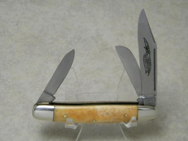 Parker Cut Co Eagle Brand Cutlery Smooth Bone Stockman Knife Parker Cut Co Eagle Brand Cutlery Smooth Bone Stockman Knife