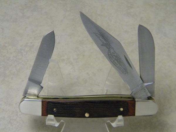 Parker Edwards Alabama USA Eagle Brand 95143 Wood Stockman Knife 