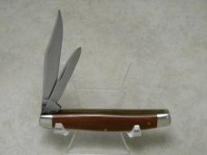 Rare Robeson Shuredge USA Wood 922295 Flame Edge Jack Knife