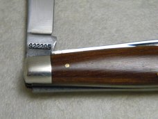 Rare Robeson Shuredge USA Wood 922295 Flame Edge Jack Knife
