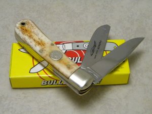 Parker Cut Co Smooth Bone Small Bullet Trapper Knife NIB