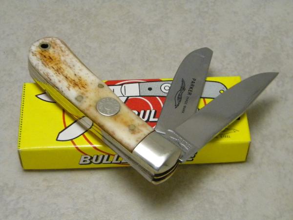 Parker Cut Co Smooth Bone Small Bullet Trapper Knife NIB Parker Cut Co Smooth Bone Small Bullet Trapper Knife NIB
