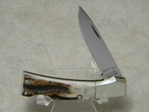 Elk Horn Surgical 1980 Taylor Cutlery Japan Stag Woodchuck Lockback Knife 