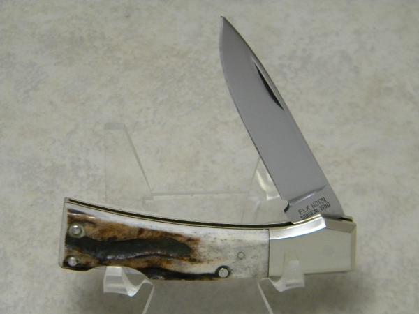 Elk Horn Surgical 1980 Taylor Cutlery Japan Stag Woodchuck Lockback Knife 