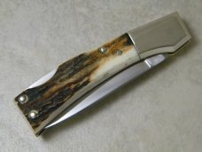 Elk Horn Surgical 1980 Taylor Cutlery Japan Stag Woodchuck Lockback Knife 