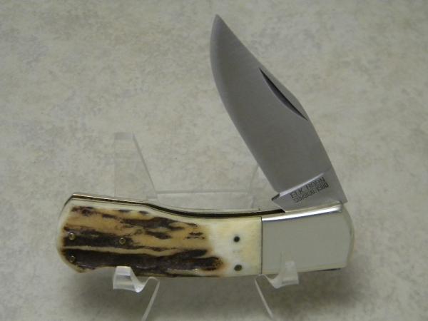 Elk Horn Surgical 1980 Taylor Cutlery Japan Stag Lockback Knife 