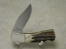 Elk Horn Surgical 1980 Taylor Cutlery Japan Stag Lockback Knife 