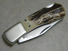 Elk Horn Surgical 1980 Taylor Cutlery Japan Stag Lockback Knife 