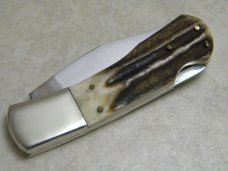 Elk Horn Surgical 1980 Taylor Cutlery Japan Stag Lockback Knife 