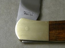 Gerber Portland, OR 97223 USA Wood Classic Folding Lockback Knife c.1970's