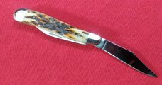 John Primble Belknap USA Wood BG-8 Barlow Knife 8Th Edition Blue Grass Commemorative- NIB
